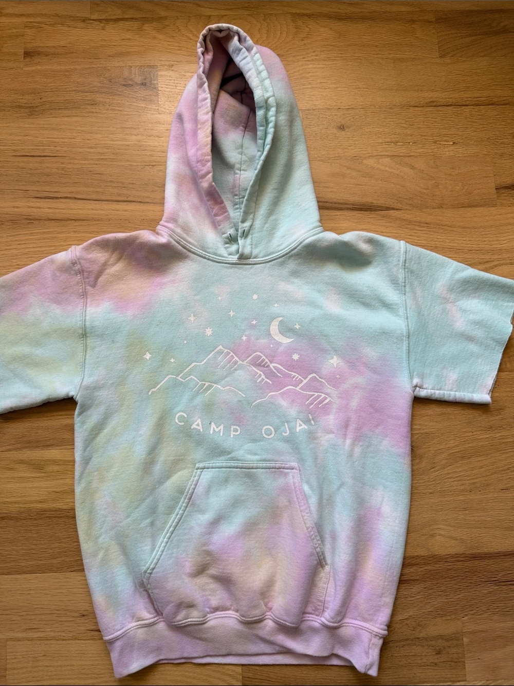 Camp Ojai Pastel Tie-Dye Kids Hoodie